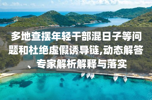多地查擺年輕干部混日子等問題和杜絕虛假誘導(dǎo)鏈,動(dòng)態(tài)解答、專家解析解釋與落實(shí)