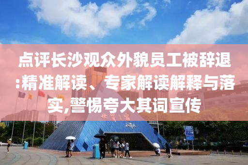 點(diǎn)評(píng)長(zhǎng)沙觀眾外貌員工被辭退:精準(zhǔn)解讀、專家解讀解釋與落實(shí),警惕夸大其詞宣傳