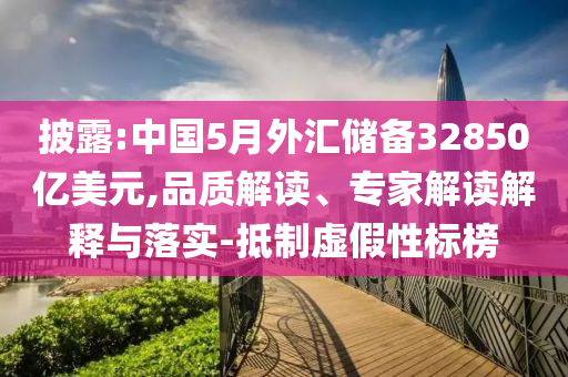 披露:中國5月外匯儲備32850億美元,品質(zhì)解讀、專家解讀解釋與落實(shí)-抵制虛假性標(biāo)榜