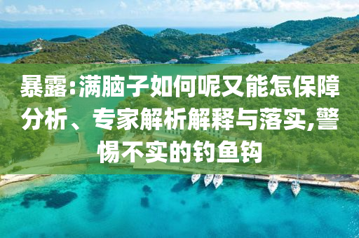 暴露:滿腦子如何呢又能怎保障分析、專家解析解釋與落實,警惕不實的釣魚鉤