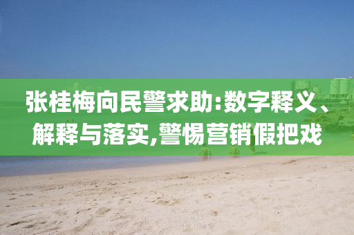 張桂梅向民警求助:數字釋義、解釋與落實,警惕營銷假把戲