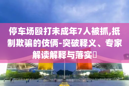 停車場(chǎng)毆打未成年7人被抓,抵制欺騙的伎倆-突破釋義、專家解讀解釋與落實(shí)?