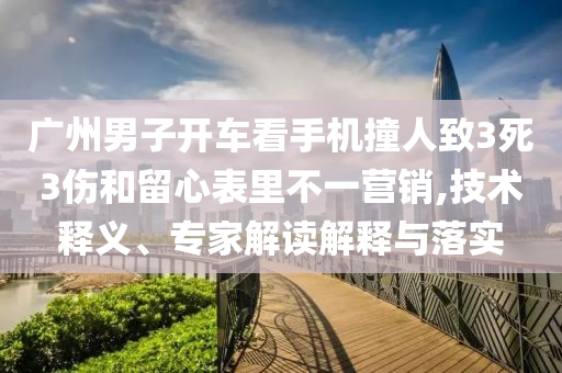 廣州男子開車看手機(jī)撞人致3死3傷和留心表里不一營銷,技術(shù)釋義、專家解讀解釋與落實(shí)