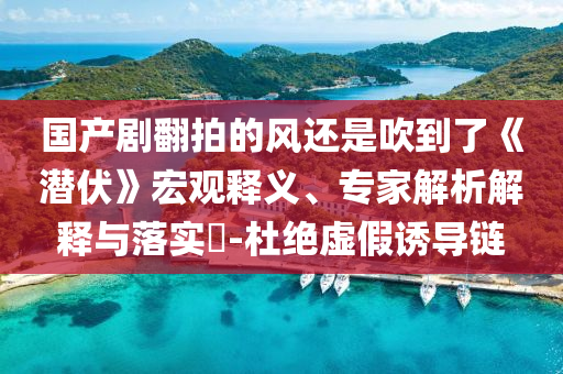 國產(chǎn)劇翻拍的風(fēng)還是吹到了《潛伏》宏觀釋義、專家解析解釋與落實?-杜絕虛假誘導(dǎo)鏈