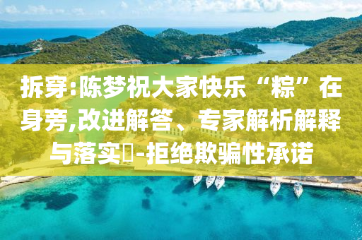 拆穿:陳夢祝大家快樂“粽”在身旁,改進解答、專家解析解釋與落實?-拒絕欺騙性承諾