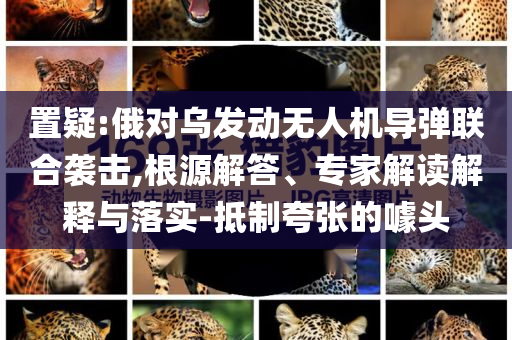置疑:俄對烏發(fā)動無人機導彈聯(lián)合襲擊,根源解答、專家解讀解釋與落實-抵制夸張的噱頭
