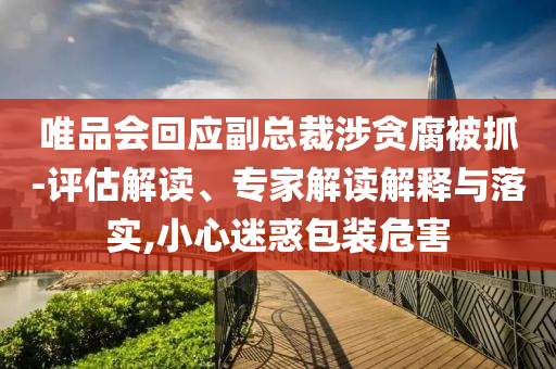 唯品會(huì)回應(yīng)副總裁涉貪腐被抓-評(píng)估解讀、專家解讀解釋與落實(shí),小心迷惑包裝危害