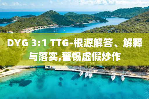 DYG 3:1 TTG-根源解答、解釋與落實(shí),警惕虛假炒作