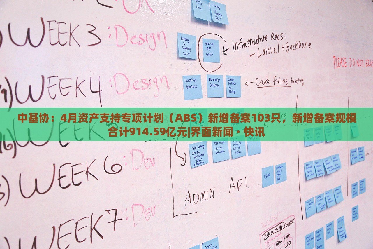 中基協(xié):4月資產(chǎn)支持專項計劃(ABS)新增備案103只,新增備案規(guī)模合計914.59億元|界面新聞 · 快訊 中基協(xié):4月資產(chǎn)支持專項計劃(ABS)新增備案103只,新增備案規(guī)模合計914.59億元|界面新聞 · 快訊
