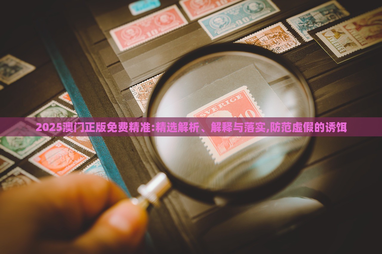 2025澳門正版免費(fèi)精準(zhǔn):精選解析、解釋與落實(shí),防范虛假的誘餌