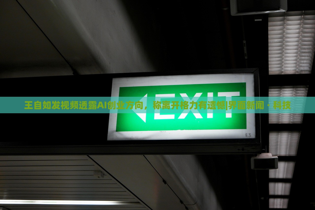 王自如發(fā)視頻透露AI創(chuàng)業(yè)方向，稱離開(kāi)格力有遺憾|界面新聞 · 科技