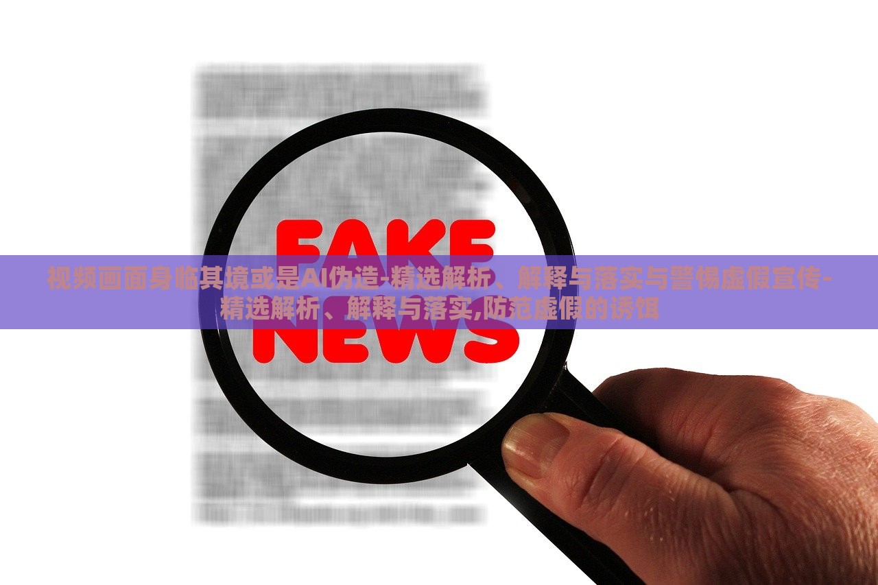 视频画面身临其境或是AI伪造-精选解析、解释与落实与警惕虚假宣传-精选解析、解释与落实,防范虚假的诱饵
