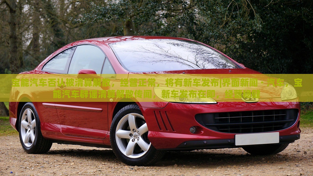 宝能汽车否认被清算解散，经营正常，将有新车发布|界面新闻 · 汽车，宝能汽车辟谣清算解散传闻，新车发布在即，经营稳健